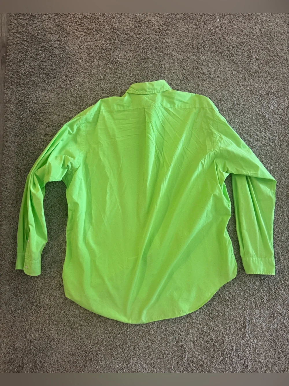 Polo by Ralph Lauren Neon Lime Green Button-Down Shirt